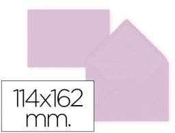 15 sobres Liderpapel 114x162mm. offset 80g/m² color rosa pálido